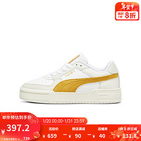 彪马（PUMA） 男女同款复古休闲板鞋 CA PRO SUEDE 387327 白-灰色-芥菜色-08 38