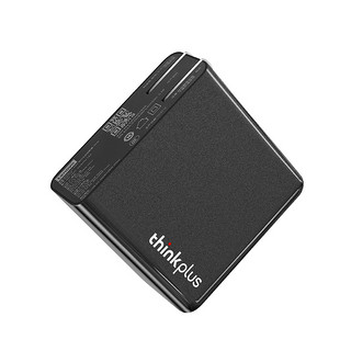 ThinkPad 思考本 联想thinkplus 135W氮化镓口红电源USB-C双口笔记本方口电源便携充电适配器type-c手机平板100W快充PD3.0