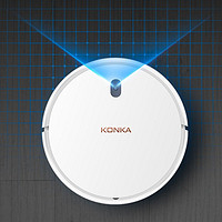 康佳（KONKA）升级款家用扫地机器人  全自动智能规划吸尘器智能回充扫拖一体机 白色扫地机