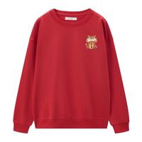GIORDANO 佐丹奴 国潮祥龙系列印花加绒圆领卫衣