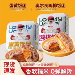FeiShu 肥叔 饭团奥尔良鸡排牛排三明治汉堡加热即食三色糙米
