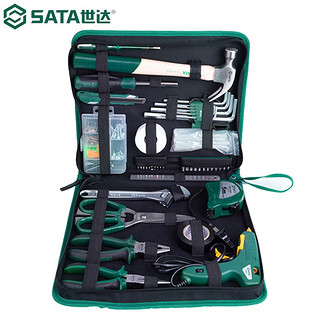 世达（SATA）118件家用工具套装工具箱家用剪刀扳手钳子螺丝刀套装05136