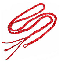本命年手红绳腰链天然红腰带腰绳男女款细款长 红绳腰链 1条
