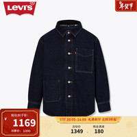 Levi's李维斯男士可拆卸夹棉服外套A6809-0000 藏蓝色 M