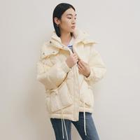 丽丽 LILY热销爆款秋冬季时尚通勤款别致洋气保暖连帽舒适宽松款羽绒服