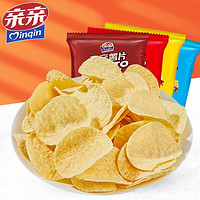Qinqin 亲亲 薯片袋装60g*4大包零食小吃休闲食品办公室小零食充饥夜宵整箱