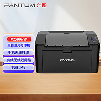 奔图（PANTUM）P2500NW 黑白激光单功能打印机 办公手机直连无线打印 机身小巧 有线无线双网络