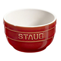 staub 珐宝 德国直邮珐宝陶瓷圆形多功能碗法国制造 14cm 樱桃红