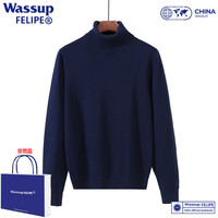 WASSUP FELIPE wassup联名圆领毛衣男女同款冬季休闲高领针织打底衫款中领款