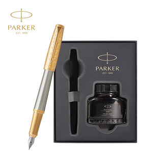 派克（PARKER）钢笔 签字笔 商务办公 男女 练字 都市简影金夹墨水笔+智享型大墨水礼盒 超值钜惠都市简影金夹墨水礼盒