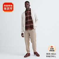 UNIQLO 优衣库 男装 粗针松紧九分裤(摇粒绒内里长裤裤子) 460272