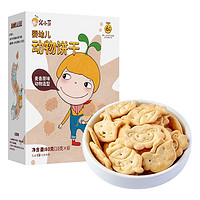 窝小芽 婴幼儿动物饼干 麦香原味 80g