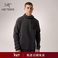 ARC'TERYX 始祖鸟 ARC’TERYX始祖鸟 COVERT PULLOVER  保暖 男子 抓绒衫 Black Heather II/黑色 L