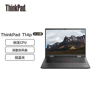 ThinkPad联想 T14p  14英寸高性能标压轻薄商务笔记本【i7-13700H 16G  512G+1T 2.2K 集显  win11H】款 T14p    i7-13700H