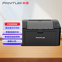 奔图（PANTUM）P2509NW 黑白激光单功能打印机 办公手机直连无线打印 机身小巧 有线无线双网络