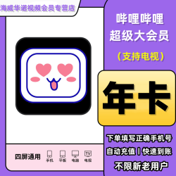 哔哩哔哩影视会员_bilibili 哔哩哔哩 超级大会员年卡 12个月多少钱-什么值得买