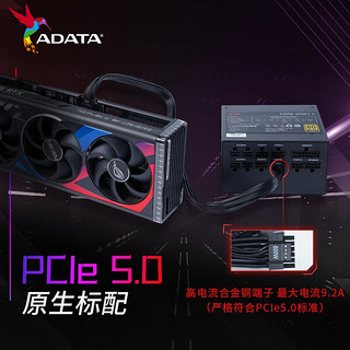 威刚（ADATA）XPG魔核金牌全模组电源 机箱电源 全日系电容 ATX3.0电源 4060ti显卡 魔核金牌全模750W/全日系ATX3.0/10年