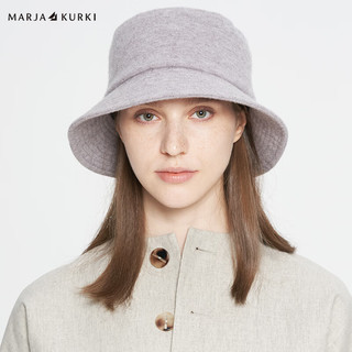玛丽亚古琦 MARJA KURKI玛丽亚.古琦渔夫帽女防风羊毛羊绒混纺盆帽修脸帽子女和风安然 6OO952195灰