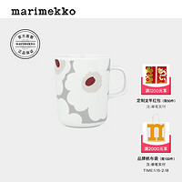 marimekko【新春】Unikko游霓可印花2024早春马克杯250ml 白色，浅灰色，红色，黄色