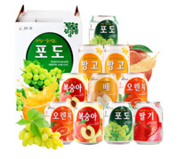 九日 韩国大颗粒果肉饮料果汁饮品 随机12罐