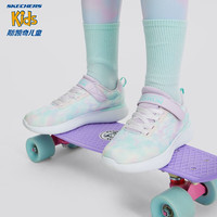 Skechers斯凯奇儿童运动鞋春秋中大童魔术贴运动鞋319012L 薰衣草色/多彩色/LVMT 27.5