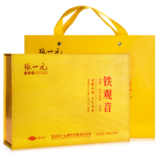 张一元 新茶特级安溪清香兰花香铁观音乌龙茶240g礼盒装佳选 清香铁观音礼盒 240g