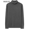 Markless 2023冬季不起球毛衣毛线衣高领针织衫男士纯色打底衫男