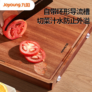 Joyoung 九阳 乌檀木菜板家用实木砧板抗菌防霉整木切菜板案板水果面板