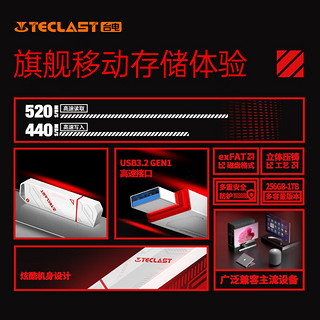 台电（TECLAST）512GB USB3.2 固态U盘 高速办公大容量u盘 电脑移动硬盘系统优盘