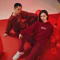 BODYDREAM 红色龙年毛衣男冬季线衫圆领针织衫