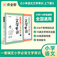 小学语文文学常识  全2册 小学1-6年级通用 一套搞掂小必背文学常识大全 中国古代现代文学基础语文知识积累储备作业帮