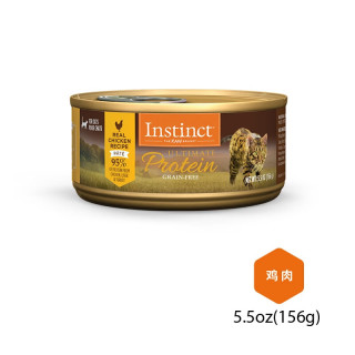 Instinct 生鲜本能百利猫罐头高蛋白鸡无谷鸡补充营养猫咪幼猫猫粮成猫罐头 高蛋白鸡肉罐头 156g 12罐