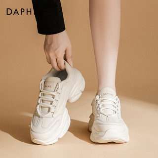 达芙妮老爹鞋女2023百搭增高厚底鞋秋冬显脚小休闲运动鞋女鞋