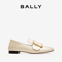 BALLY/巴利女士白色皮革休闲乐福鞋6228182/6213099