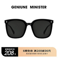 京奢GM太阳镜2024墨镜男女通用明星同款大脸高级感眼镜 GM-Carane黑灰镜片
