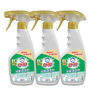 白猫浴室清洁剂520g*3瓶清除瓷砖地砖污垢卫生间去污渍