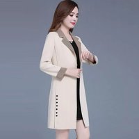 浪子闲话【轻奢】风衣外套女中长款春新款修身显瘦流行百搭女春秋气质女神