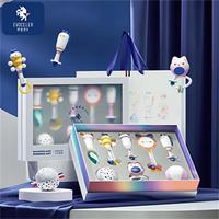 EVOCELER 伊维诗乐 婴儿玩具0-1岁宝宝拨浪鼓安抚手摇铃追视玩具新生儿新年礼盒 手摇铃追视玩具礼盒-8件套