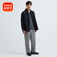 UNIQLO 优衣库 男装 法兰绒松紧九分裤(休闲长裤裤子) 463487/460273