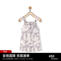 Mini Peace MiniPeace太平鸟童装春新女童连衣裙F2FAE1215 灰色 110cm