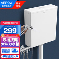 箭牌（ARROW） 箭牌水箱家用卫生间蹲便器大冲力冲水箱厕所节能抽水箱 大冲力加厚水箱+箭牌喷枪套餐