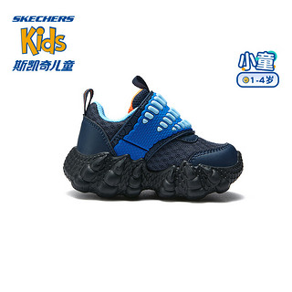 Skechers斯凯奇小童恐龙鞋男宝宝学步鞋舒适幼童休闲鞋402282N 25