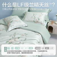 博洋(BEYOND)60支天丝纤维四件套兰精轻奢冰丝凉感双人床单被套床上用品 秘夏 1.5米床(被套200x230cm)