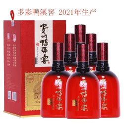 鸭溪窖 多彩鸭溪 52%vol 浓香型白酒 500ml*6瓶 整箱装