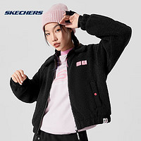 SKECHERS 斯凯奇 联名冬季季女子羊羔绒外套 L422W059-0018