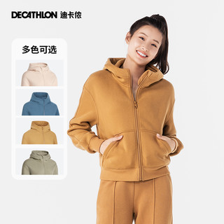 DECATHLON 迪卡侬 加绒连帽立领开衫 8817590TAXJ