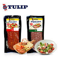 Tulip 郁金香 进口即食萨拉米香肠切片100g*2包  三明治披萨食材