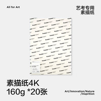 Kaximier 卡西米尔 色彩素描联考纸 4K/160g 20张