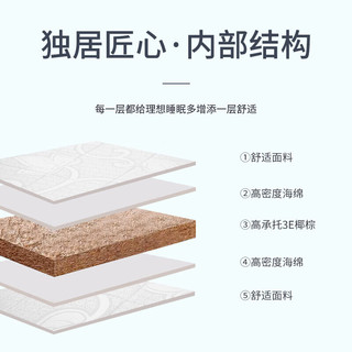  意米之恋 可折叠 椰棕床垫  5CM厚 3E 椰棕床垫 1.2m*2m