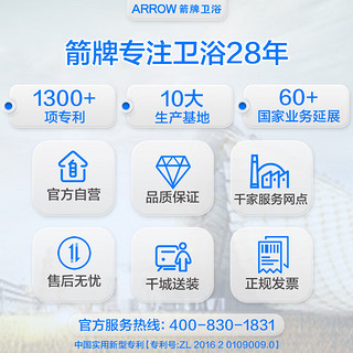 ARROW 箭牌卫浴 箭牌（ARROW）轻智能马桶一体机低水压自动冲水 小户型家用智能坐便器AKE1165M